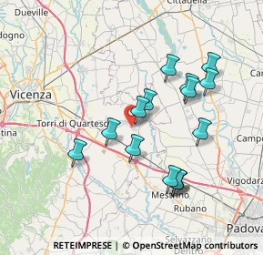 Mappa Via dell'Industria, 36043 Camisano Vicentino VI, Italia (6.92733)