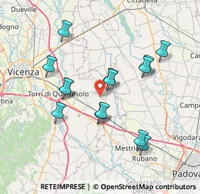 Mappa Via dell'Industria, 36043 Camisano Vicentino VI, Italia (6.90071)