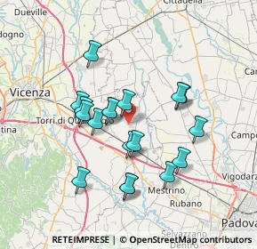 Mappa Via dell'Industria, 36043 Camisano Vicentino VI, Italia (6.26889)