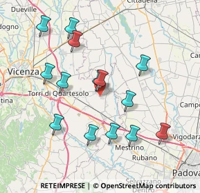 Mappa Via dell'Industria, 36043 Camisano Vicentino VI, Italia (7.53643)