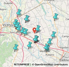 Mappa Via dell'Industria, 36043 Camisano Vicentino VI, Italia (7.4275)