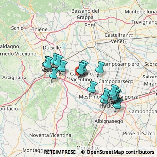 Mappa Via dell'Industria, 36043 Camisano Vicentino VI, Italia (12.6385)