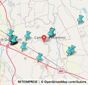 Mappa Via dell'Industria, 36043 Camisano Vicentino VI, Italia (4.65444)