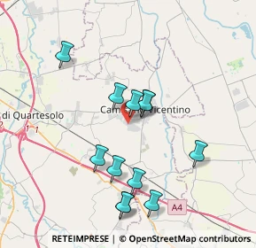 Mappa Via dell'Industria, 36043 Camisano Vicentino VI, Italia (3.54583)