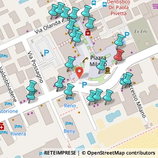 Mappa Piazza Milano de Plaza, 30016 Lido di Jesolo VE, Italia (0.07)