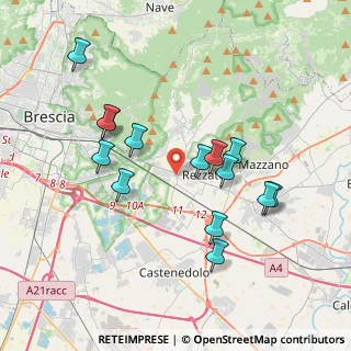 Mappa Via Breve, 25086 Rezzato BS, Italia (3.59929)