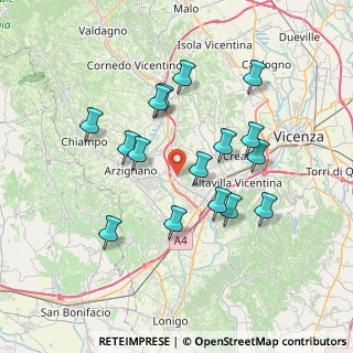 Mappa Via S. Scaramuzza, 36075 Montecchio Maggiore VI, Italia (6.76563)
