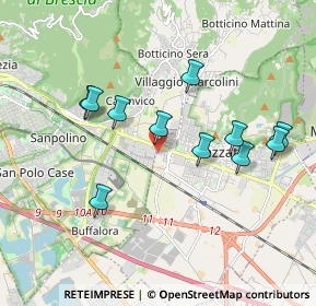 Mappa Via Giuseppe Mazzini, 25135 Brescia BS, Italia (1.77636)