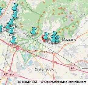 Mappa Via Giuseppe Mazzini, 25135 Brescia BS, Italia (5.22286)