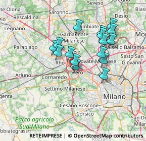 Mappa 20016 Pero MI, Italia (6.10375)