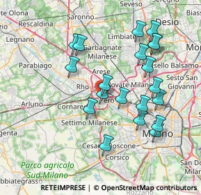 Mappa 20016 Pero MI, Italia (7.3775)