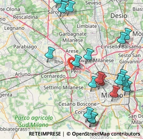 Mappa 20016 Pero MI, Italia (10.002)