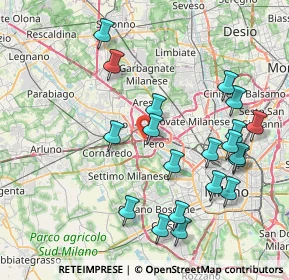 Mappa 20016 Pero MI, Italia (8.5255)