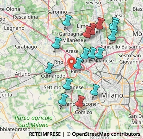 Mappa 20016 Pero MI, Italia (7.14529)