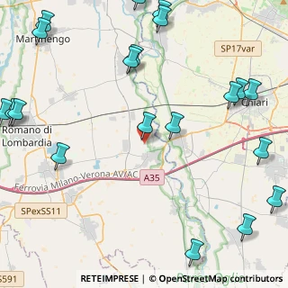 Mappa Via Enrico Fermi, 24054 Calcio BG, Italia (6.428)