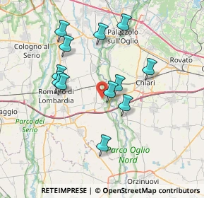 Mappa Via Volta Alessandro, 24054 Calcio BG, Italia (6.7875)