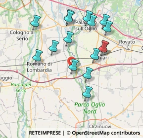 Mappa Via Volta Alessandro, 24054 Calcio BG, Italia (7.53875)