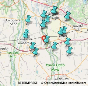 Mappa Via Volta Alessandro, 24054 Calcio BG, Italia (7.2205)