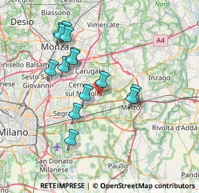 Mappa Via Andromeda, 20060 Milano MI, Italia (6.965)