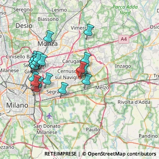 Mappa Via Andromeda, 20060 Milano MI, Italia (8.012)