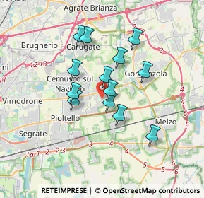 Mappa Via Andromeda, 20060 Milano MI, Italia (2.74923)