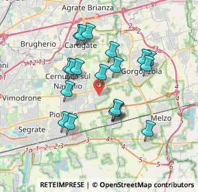 Mappa Via Andromeda, 20060 Milano MI, Italia (3.16947)