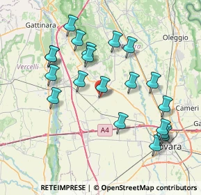 Mappa Via Roma, 28060 Castellazzo Novarese NO, Italia (7.867)