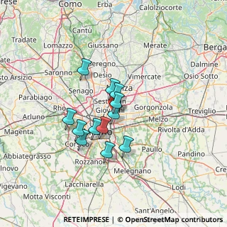 Mappa Via Privata Trasimeno, 20128 Milano MI, Italia (9.86167)