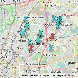 Mappa Via Privata Trasimeno, 20128 Milano MI, Italia (1.75706)