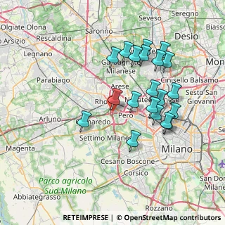 Mappa Via Gaetano Casiraghi, 20016 Pero MI, Italia (7.132)