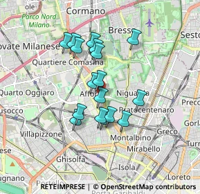 Mappa Via Privata Alberto Cavalletto, 20161 Milano MI, Italia (1.39059)