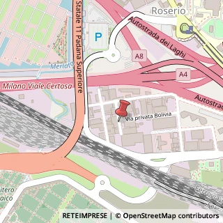 Mappa Via Privata Bolivia, 15, 20157 Arese, Milano (Lombardia)