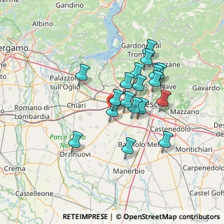 Mappa Via Orzinuovi, 25039 Travagliato BS, Italia (11.40444)