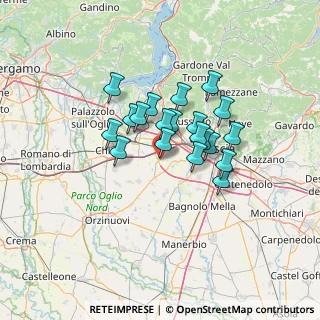 Mappa Via Orzinuovi, 25039 Travagliato BS, Italia (9.742)