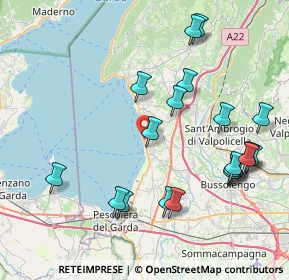Mappa Via della Pergolana, 37017 Lazise VR, Italia (8.9835)
