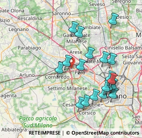 Mappa Via Luigi Settembrini, 20016 Pero MI, Italia (7.75158)