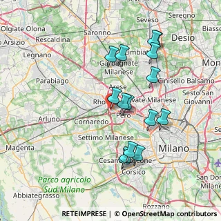 Mappa Via Fratelli Cervi, 20016 Pero MI, Italia (7.158)