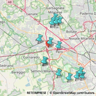 Mappa Via Fratelli Cervi, 20016 Pero MI, Italia (4.52929)