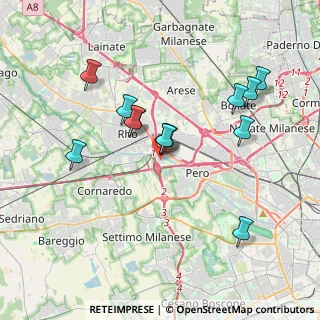 Mappa Via Fratelli Cervi, 20016 Pero MI, Italia (3.46077)