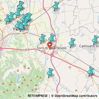 Mappa , 36100 Torri , Italia (6.25444)