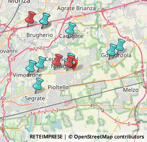 Mappa SPexSS11, 20063 Cernusco sul Naviglio MI, Italia (3.88333)