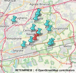 Mappa SPexSS11, 20063 Cernusco sul Naviglio MI, Italia (2.85385)