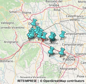 Mappa Lerino, 36040 Torri di Quartesolo VI, Italia (8.7365)