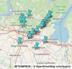 Mappa SS Gardesana Occidentale, 25080 Mazzano BS, Italia (11.4895)