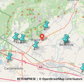 Mappa SS Gardesana Occidentale, 25080 Mazzano BS, Italia (6.29417)