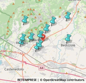 Mappa SS Gardesana Occidentale, 25080 Mazzano BS, Italia (3.12182)