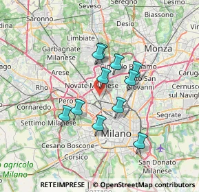 Mappa Via Bovisasca, 20161 Milano MI, Italia (5.38182)