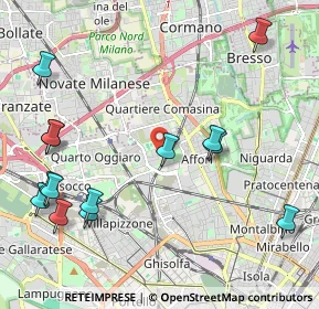Mappa Via Gabbro, 20161 Milano MI, Italia (2.58643)