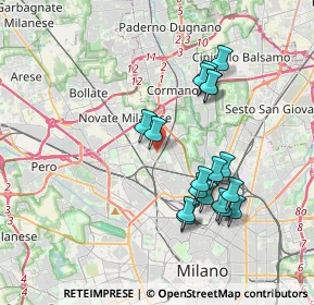 Mappa Via Gabbro, 20161 Milano MI, Italia (3.51944)