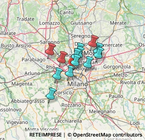 Mappa Via Gabbro, 20161 Milano MI, Italia (7.65154)